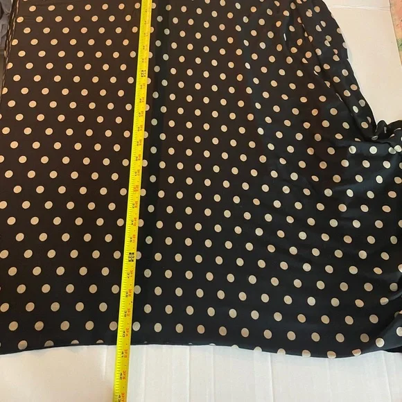 Comfy USA Dress Small Sleeveless Polka Dots Asymmetrical Hem Stretch Lagenlook - Picture 11 of 12